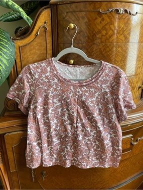 Paisley Print Short Sleeve Tee